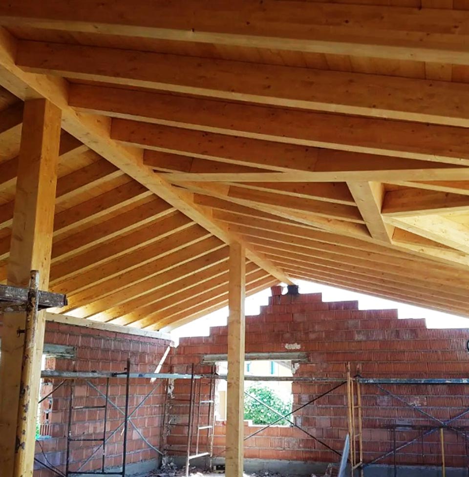 Estructura de madera laminada